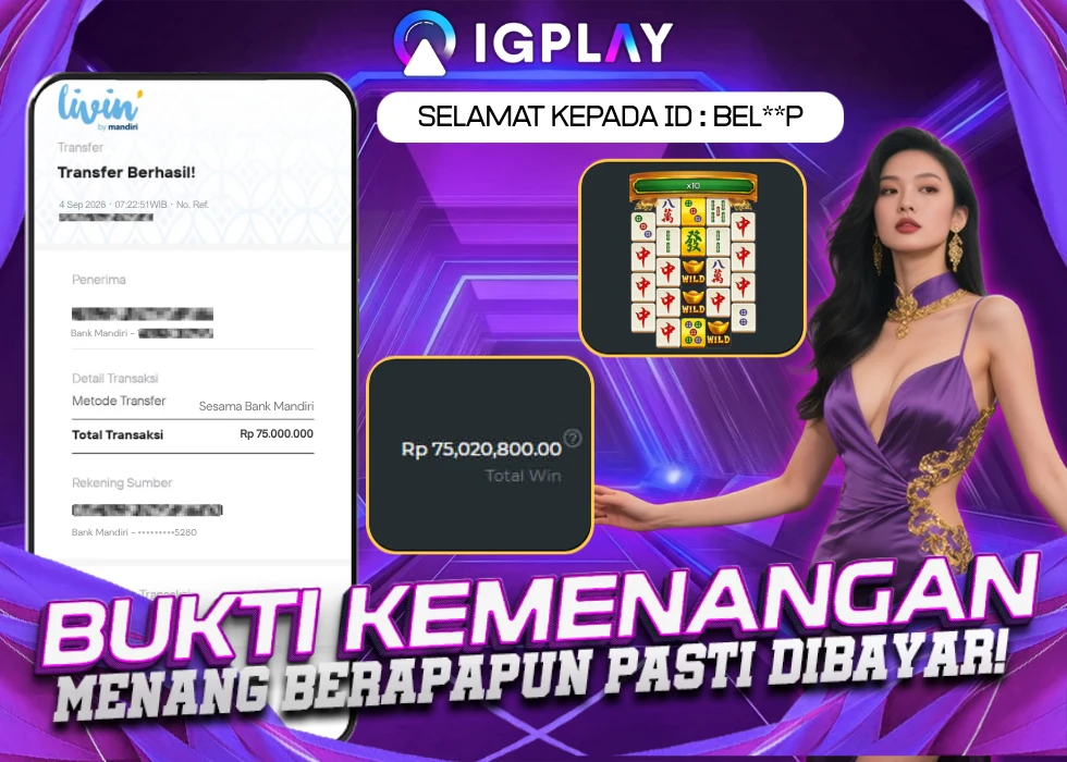 Pencairan Dana Sukses 75JT Mahjong Wins 2